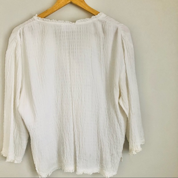 Vintage Boho White Blouse - Picture 12 of 12